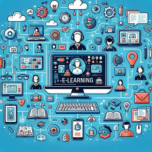 In Education: E-learning, Learning Management Systems (LMS)