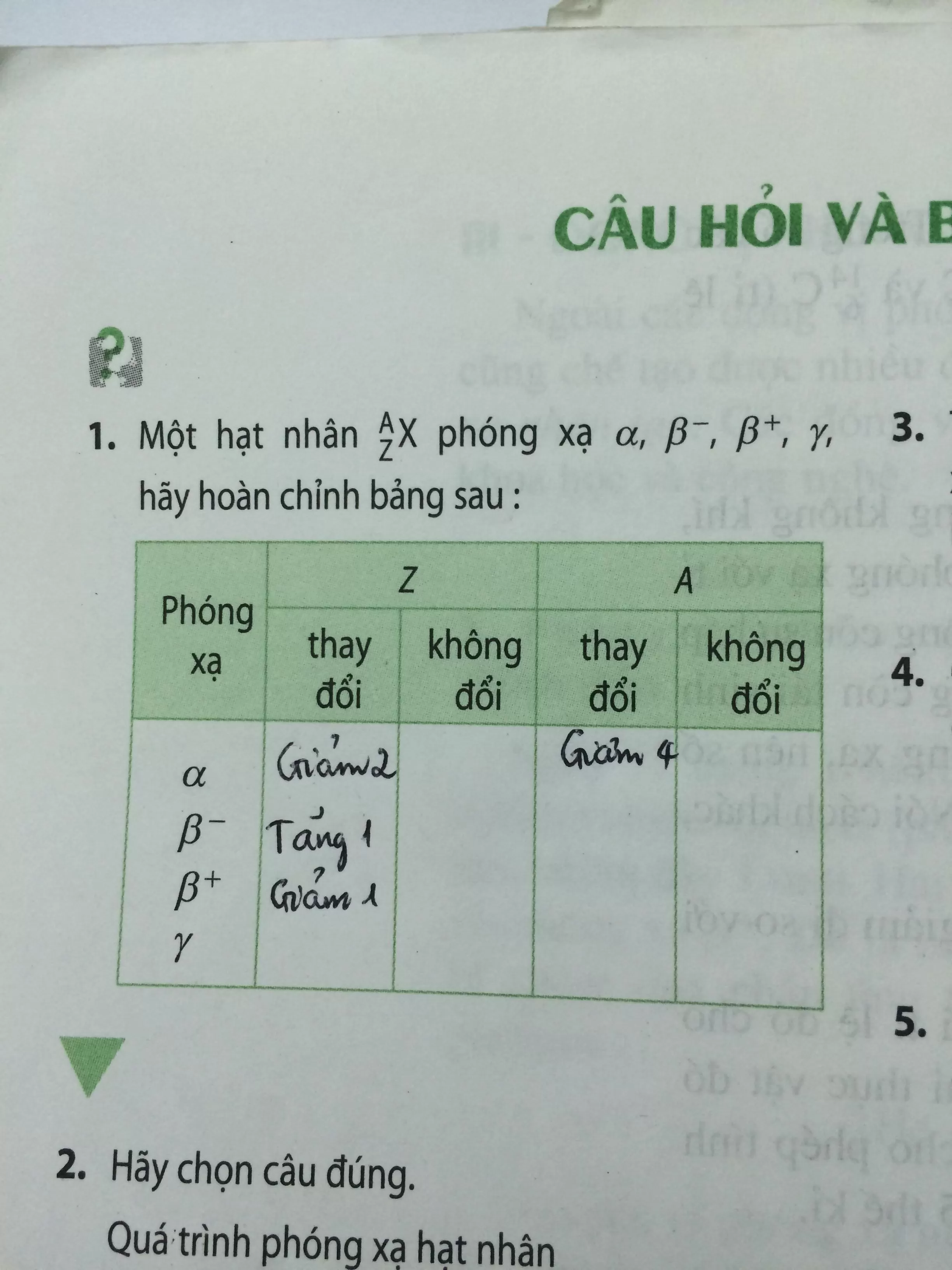 Bài 37 lý 12: Phóng xạ - sgk trang 188